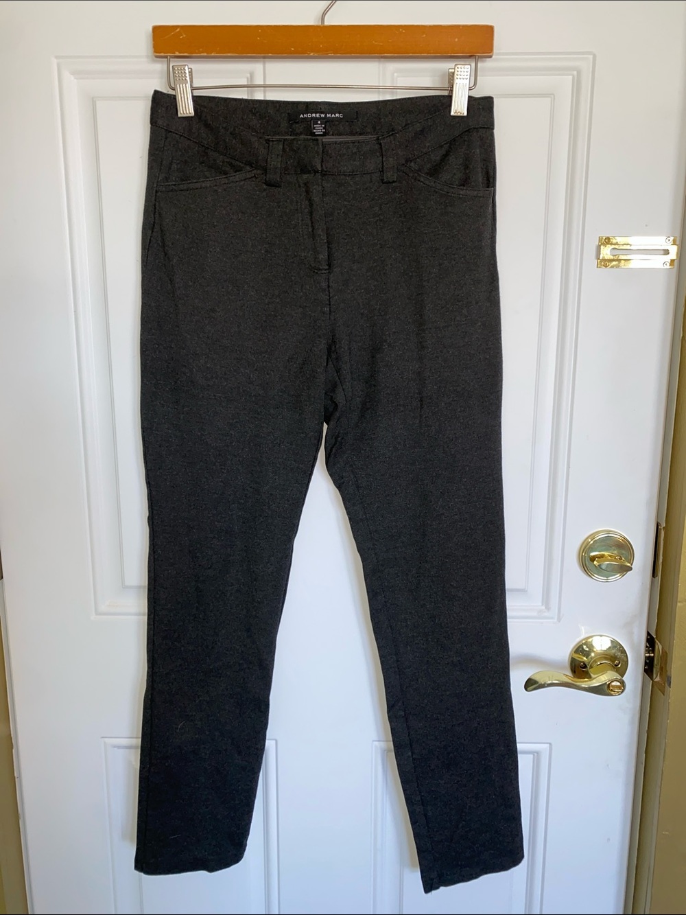 Andrew Marc Women’s Charcoal Stretch Dress Pants